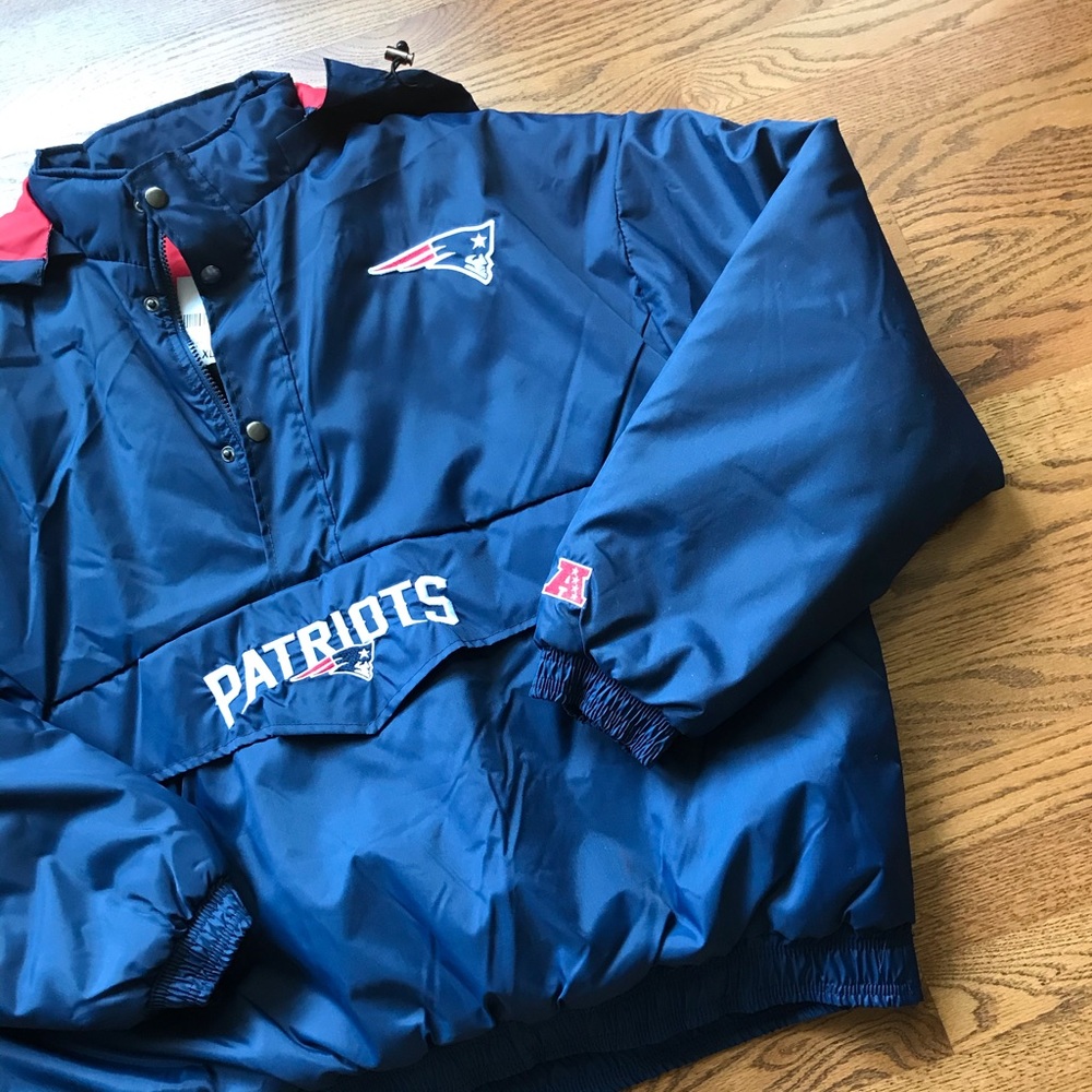 NWT New England Patriots Half Zip Coat